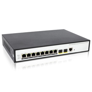 Hot bán tùy chỉnh 8ge 2sfp 1 Gigabit giao diện điều khiển uplink Rack-Mounted Máy tính để bàn được xây dựng trong 250W L2 quản lý QoS DOS PoE Ethernet chuyển đổi - Product Image 2