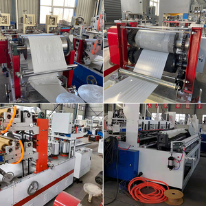 Khăn giấy tự động khăn tay máy làm 2 màu khăn ăn in gấp cắt dập nổi đóng gói Khăn ăn Máy làm - Product Image 4