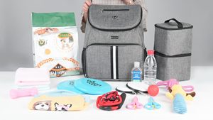 Échantillon gratuit  Transporteur pour animaux de compagnie 17x11x9,5 pouces Approuvé par Alaska Airline, Transporteur souple pour petits chats et chiens - Product Image 6