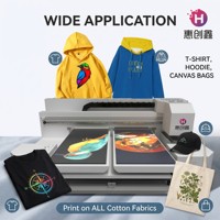 Printer DTG Kelas Industri A2+ Ukuran 6560 dengan Printhead Epson Printer Langsung ke Kain yang Stabil untuk Bisnis Pakaian