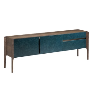 Meuble TV en bois vert nordique à décoration moderne et luxueux meuble de salon tv 70 75 85 pouces - Product Image 1