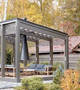 ซุ้มบานเกล็ดปรับได้โลหะพร้อมระบบหลังคาแบนกันน้ำสำหรับใช้ในที่พักอาศัยและอพาร์ทเมนต์ - Product Image 4