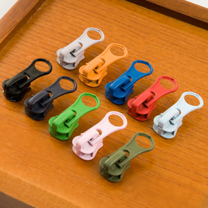 Cho deepeel zt005 DIY Zip sửa chữa Phụ kiện túi 5 # quần áo dây kéo pullers và nhựa Zip trượt vật liệu kim loại - Product Image 6