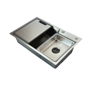 SUS 304 Stainless Steel Handmade Single Bowl Undermount Installation Kitchen Sink Model 6845/7545A 3+0.75mm Thick - Product Image 2
