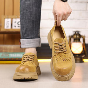 2025 verano hombres de moda para botas Martin para todas las estaciones <span class=keywords><strong>sandalias</strong></span> casuales transpirables hueco ruibarbo fondo grueso con cordones - Product Image 4