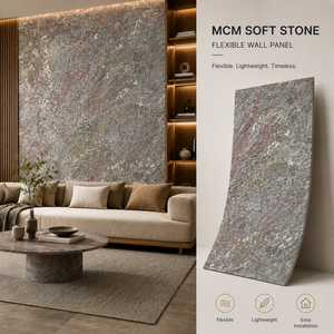 Revêtement mural flexible en pierre souple GreenCity, petites dalles, surface rugueuse, ignifuge, <span class=keywords><strong>pour</strong></span> extérieur, jardin, cour - Product Image 5