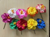 Mini pinces à cheveux en mousse EVA, fleurs artificielles de Plumeria hawaïenne (Frangipanier), pour souvenirs