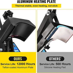 เครื่องพิมพ์ลายแบบซับลิเมชั่นสองหัวสำหรับงานพิมพ์ร้อน  เครื่องทำแก้วและหมวกพิมพ์โลโก้โฆษณาตามสั่ง - Product Image 5