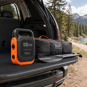 Pompe à air portable rechargeable pour SUP, double fonction gonflage/dégonflage, <span class=keywords><strong>compresseur</strong></span> d'air numérique 2,5 bars, gonfleur pour <span class=keywords><strong>paddle</strong></span> board et bateau gonflable - Product Image 4