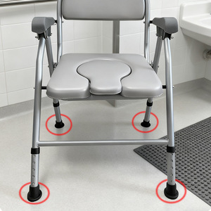 Toilet chair for disabled people, pregnant women, folding toilet chair for adults and the elderly, toilet <b>stool</b>, <b>portable</b> - Product Image 2