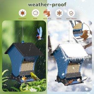 Professional Manufacturer Squirrel Proof <strong>Bird</strong> Feeder Outdoor 5LB Metal Hanging Large <strong>Wild</strong> Cardinals Chickadees Durable Backyard - Product Image 4