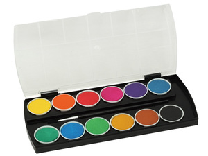 Set de Pintura de Acuarela Sólida Multicolor, Fácil de Mezclar, con Pincel, Colores Metálicos Vibrantes para Niños, Personalizable - Product Image 6