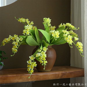 Fleur artificielle en soie Yihua, motif campanule, blanc et rose clair, pour décoration intérieure - Product Image 3