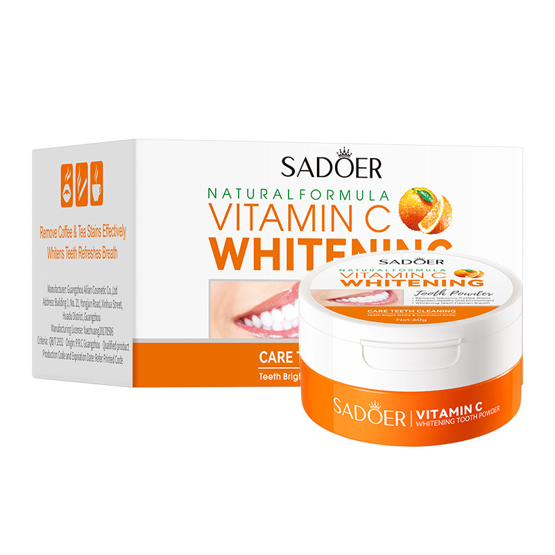 Poudre dentifrice blanchissante à la vitamine C, 60g