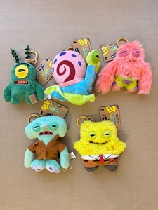 Portachiavi 100% Autentico Fuggler, Mostro Divertente e <span class=keywords><strong>Brutto</strong></span> della Serie SpongeBob, Ciondolo per Borsa, Bambola di Peluche, Blind Box, Giocattolo Decorativo, Regalo - Product Image 6