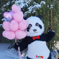 2.6m ours polaire gonflable Costume rue drôle Panda mascotte Costume fête Cosplay peluche poupée gonflable mascotte Costume