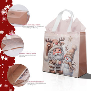Bolsa de Regalo con Temática Navideña al por Mayor, Bolsas Reutilizables de Tela no Tejida Engrosada, Adecuadas para Empacar Regalos de Navidad - Product Image 4