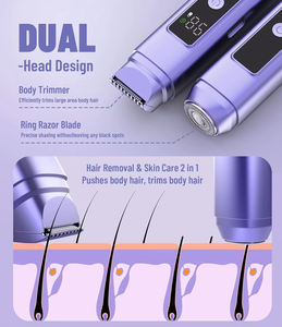 Depiladora Eléctrica Recargable para <span class=keywords><strong>Mujer</strong></span>, Resistente al Agua IPX7, con Pantalla LED, Modelo H2, para Vello Púbico, Facial y Corporal - Product Image 2