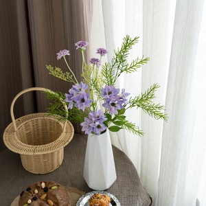 Ramo de Flores Artificiales Color Púrpura, con Diseño de Montaña y Árboles, en Tela Plástica Tejida, para Decoración del Hogar y Accesorios de Boda CF02125 - Product Image 1