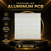 Circuit imprimé linéaire en aluminium LED personnalisé, carte de circuit flexible FPCB, finition de surface OSP, cuivre 35um, 1,5 mm pour l'éclairage