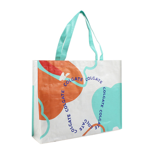 Brand Promotional Bag Personalized Recycled PP Laminated Polypropylene Reusable Shopping Tote Custom logo pp Woven Bags
