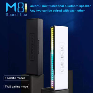 Barre de son créative sans fil 5W Niveau de musique Rgb Atmosphère Lumière Rythme Contrôle du son Bass Party Speaker - Product Image 3