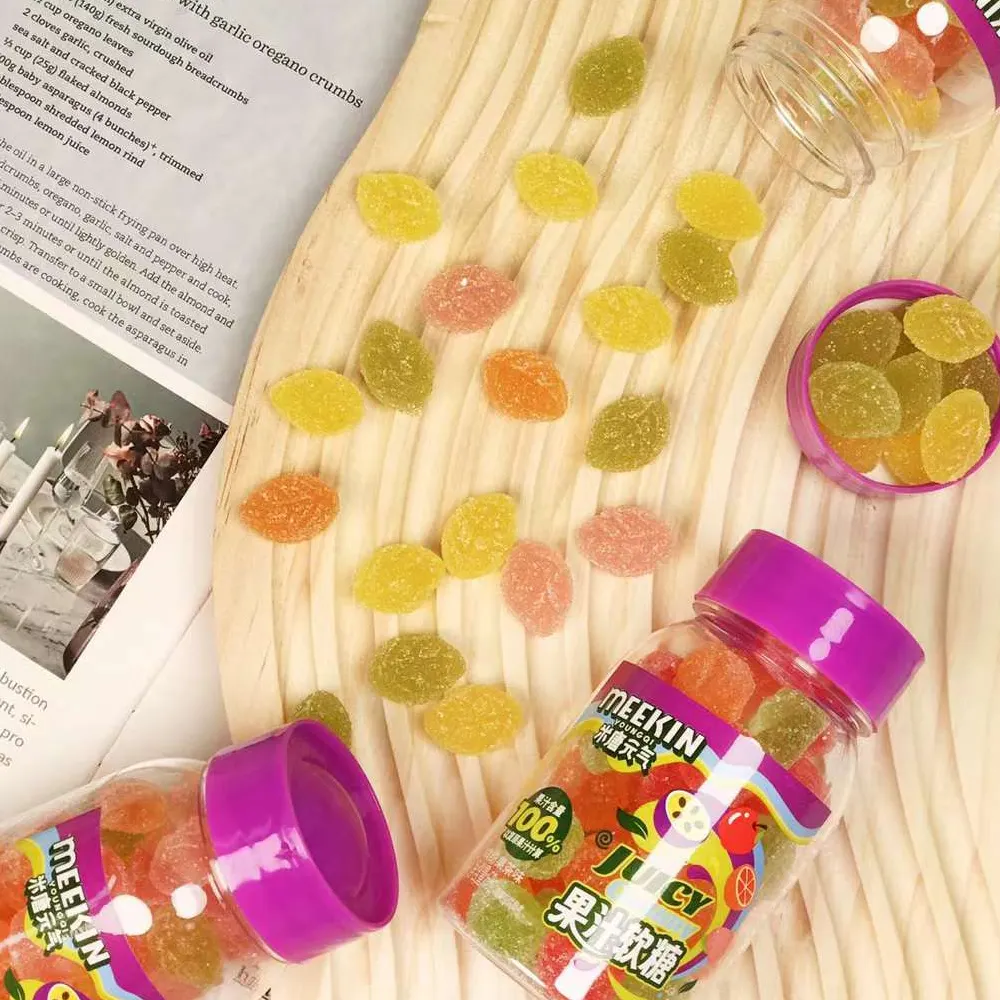Op Maat Gemaakte Flessenpakket Gummy Jelly Zoetwaren Producten Met Carrageen