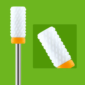 Fraise à ongles en céramique <span class=keywords><strong>de</strong></span> haute qualité, forme <span class=keywords><strong>de</strong></span> barillet, outil <span class=keywords><strong>de</strong></span> manucure, pédicure, nettoyage des cuticules, fraise conique personnalisée 4XC, fraise électrique pour ongles - Product Image 4