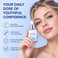 Sérum facial à l'acide hyaluronique GHK Cu contenant du tripeptide de cuivre 1, hydratant, aide à améliorer l'élasticité de la peau, lisse les ridules