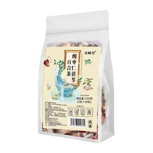 Té Herbal Natural para <span class=keywords><strong>Dormir</strong></span> Profundamente con Semillas <span class=keywords><strong>de</strong></span> Jujube, Poria, Lirio y Canela para el Bienestar Holístico, en Bolsitas, Paquete a Granel - Product Image 1