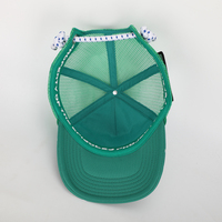 Topi Truker Pria Bordir 3D Berkualitas Tinggi Lima Bagian Custom Grosir, Bahan Mesh Bernapas, Dapat Disesuaikan, untuk Olahraga Luar Ruangan