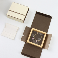 Boîte de rangement pliable biodégradable avec logo personnalisé, boîte à bijoux pour collier, bague, boucles d'oreilles, Cajas De Regalo, Boite Cadeau, Geschenkbox