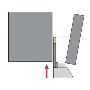 Outil de coupe externe Fervi 10 mm en carbure à une dent pour fraisage en montée pour centre d'usinage - Product Image 1