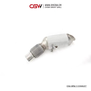 ติดตั้งง่ายท่อไอเสียไทเทเนียมสีฟ้าเผาท่อ Catback ท่อไอเสียสำหรับ BMW G20 G28ระบบเต็มรูปแบบ - Product Image 5