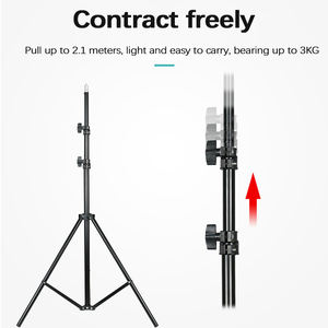 Trípode Fantai, el Más Vendido, de 2.1 m, Soporte para Cámara, para Fotografía, Aro de Luz o Teléfono, con Caja Marrón - Product Image 4