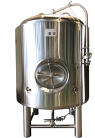 Cuve de brassage à pression en acier inoxydable 600L avec enveloppe de refroidissement par glycol à alvéoles pour la production d'alcool à haute teneur