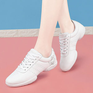 <span class=keywords><strong>Scarpe</strong></span> da Cheerleading Bianche per Donne e Uomini, <span class=keywords><strong>Scarpe</strong></span> per Aerobica, <span class=keywords><strong>Ginnastica</strong></span>, Danza, Sneakers da Competizione, Traspiranti - Product Image 4