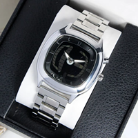 Montre pour homme de style rétro Y2K du millénaire, montre à quartz, étanche 30 m, acier inoxydable, montre-bracelet de haute qualité pour homme