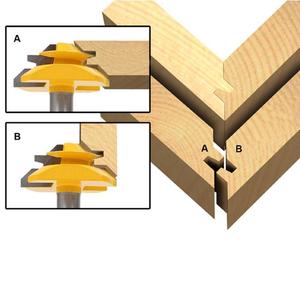Serrure <span class=keywords><strong>à</strong></span> bois Mitre Router Bit 1/4 Shank Tenon Cutter Boiseries Fraises - Product Image 5