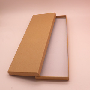 Оптовая продажа: Прямоугольная подарочная коробка из перерабатываемой бумаги с крышкой и основанием, оранжевая, с возможностью индивидуализации, с логотипом, для хранения шелковых платков и галстуков - Product Image 6