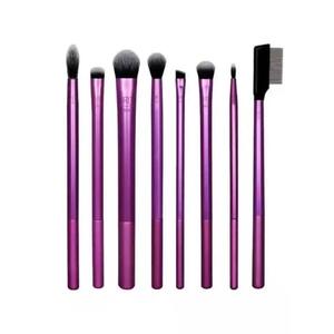 Ensemble de 8 pinceaux de maquillage professionnels de précision <span class=keywords><strong>Real</strong></span> Technique pour les <span class=keywords><strong>yeux</strong></span>, marque privée, pour le visage, <span class=keywords><strong>pinceau</strong></span> éventail pour anticernes - Product Image 3