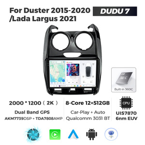 Sistemi Multimediali per <span class=keywords><strong>Auto</strong></span> Android DUDU per Renault Duster 2015-2020 <span class=keywords><strong>Lada</strong></span> Largus con Display Navigazione Musica CarPlay Android <span class=keywords><strong>Auto</strong></span> - Product Image 4