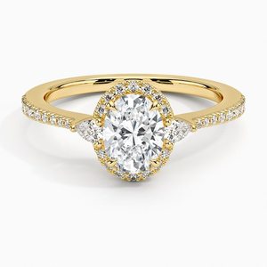 Elegante Anillo de Compromiso de Color Dorado con Cristal Estilo Diamante Brillante, Joyería Romántica para Propuesta de Matrimonio - Product Image 4