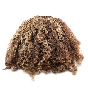 Extensiones de Cabello Humano VMAE HighLight Blonde 613, Rubio <span class=keywords><strong>Claro</strong></span>, Marrón <span class=keywords><strong>Claro</strong></span>, Rizado, <span class=keywords><strong>Balayage</strong></span>, Tejido Cosido, Rubio Miel, Afro Rizado - Product Image 4
