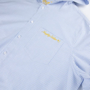 Su misura in cotone 100% <span class=keywords><strong>a</strong></span> <span class=keywords><strong>righe</strong></span> Oxford camicie causali con cappuccio per gli uomini all'ingrosso Boxy allentate da <span class=keywords><strong>uomo</strong></span> con bottone <span class=keywords><strong>a</strong></span> manica lunga camicie da <span class=keywords><strong>uomo</strong></span> - Product Image 6