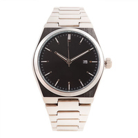 Montre automatique élégante unisexe pour affaires, mouvement en acier inoxydable, étanche, affichage du cadran, prix abordable