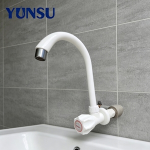 ก๊อกน้ำพลาสติก PP‑ABS สำหรับห้องครัว DN15 1/2 นิ้ว ก๊อกน้ำไดอะแฟรมแบบเปิดเร็ว ประหยัดน้ำ สำหรับอ่างล้างจาน โครงการก่อสร้างบ้านเรือน - Product Image 2