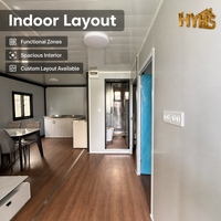 Maison préfabriquée en conteneur, maison portable pour bureau, dortoir, camp et applications résidentielles