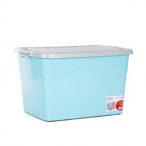 No más preocupaciones de almacenamiento por temporadas, caja de almacenamiento multifuncional de plástico de 120L con diseño moderno, capacidad de carga de 10 kg, apta para edredones gruesos - Product Image 1