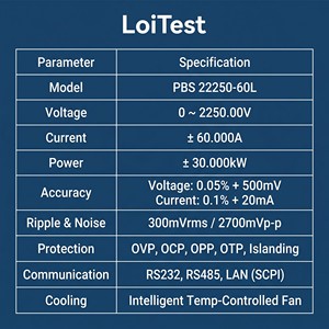 Alimentation programmable haute précision PBS 22250-60L - 2250V / 60A 30kW pour la recherche et le développement industriel - Product Image 2